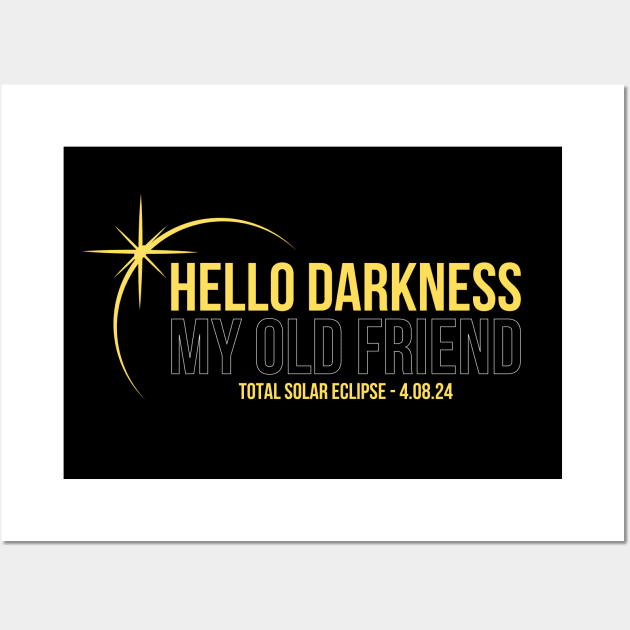 Total Solar Eclipse - Hello Darkness My Old Friend Wall Art by Bruno Pires